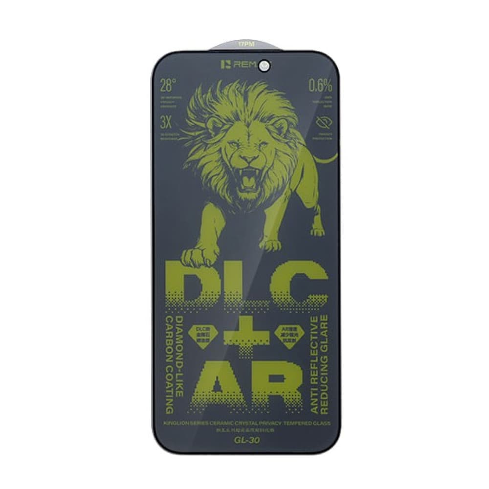 Folie sticla pentru iPhone 16 Pro Remax Ceramic - Privacy 