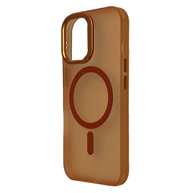 Husa spate pentru iPhone 16 Pro Max Berlia Cloudy - Orange