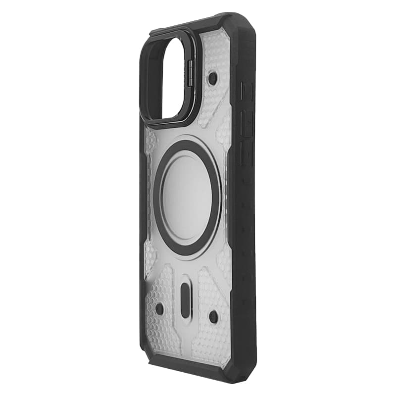 Husa spate Duty Case pentru iPhone 16 - Semitransparent/Negru