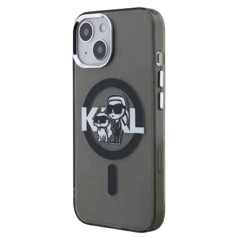 Husa spate pentru iPhone 16 Pro Max Karl Lagerfeld Glitter - Magsafe