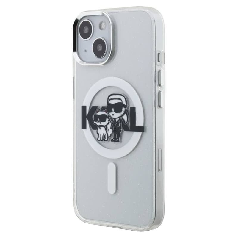 Husa spate pentru iPhone 16 Pro Max Karl Lagerfeld Glitter - Magsafe 