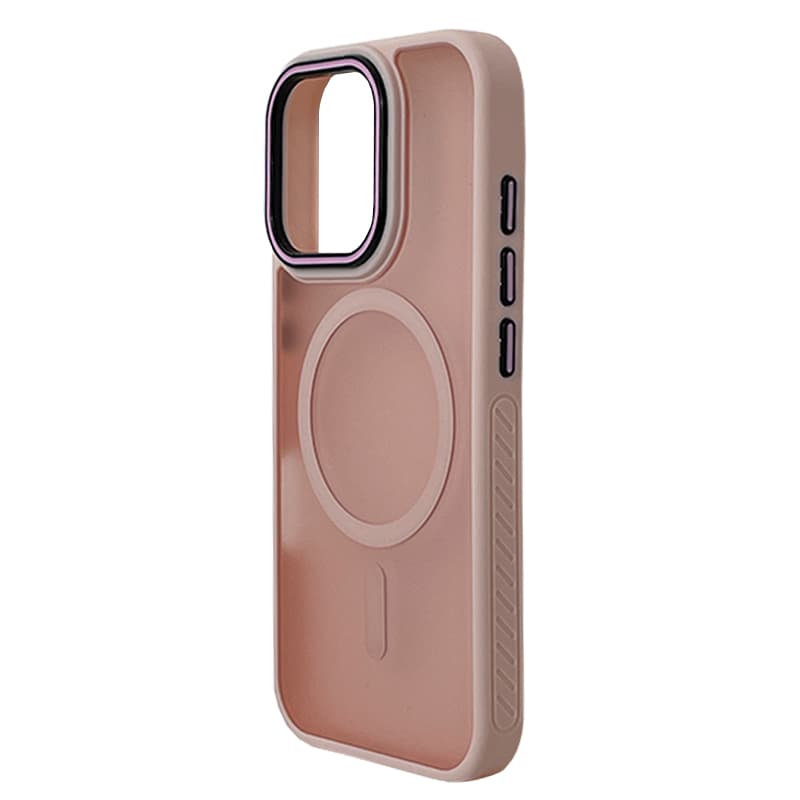 Husa spate pentru iPhone 16 Pro Max Matte Case Magsafe - Semitransparent/Rose