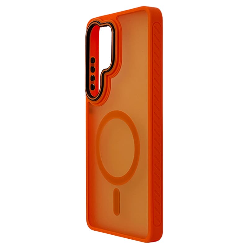 Husa spate pentru Samsung Galaxy S26 Ultra Matte Case Magsafe - Semitransparent/Orange