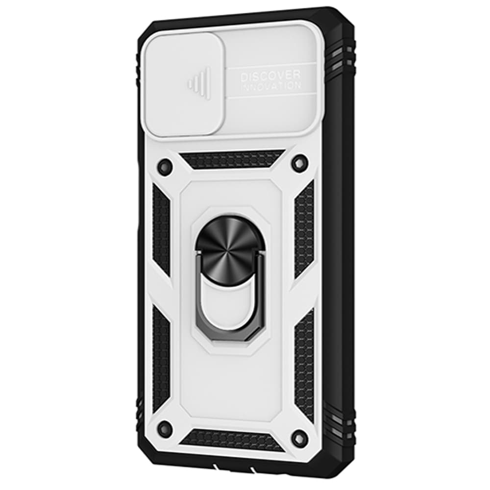 Husa spate pentru Samsung Galaxy A12 - Lens Slide - Alb