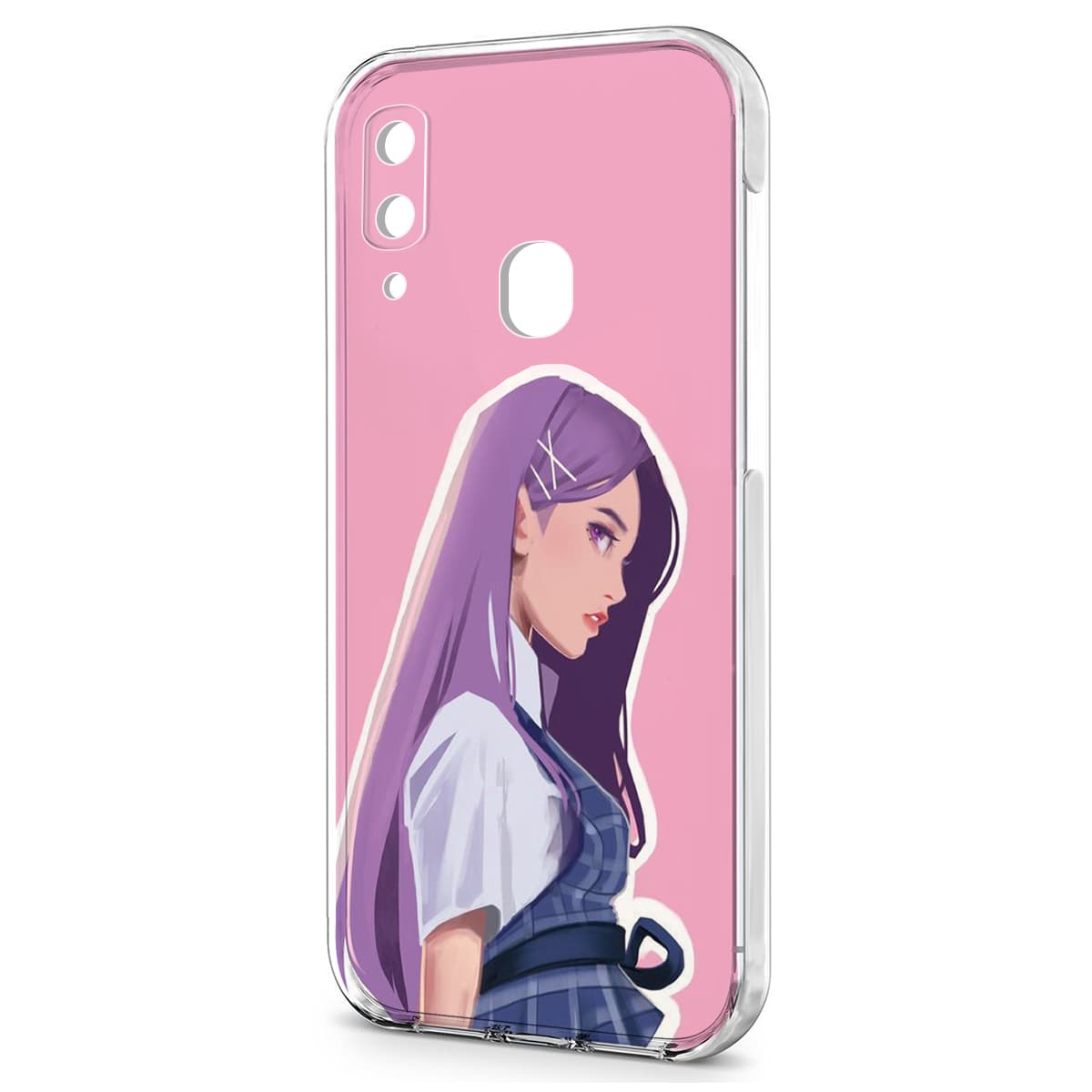 Husa spate pentru Samsung A7 2018 - Marble Case Roz