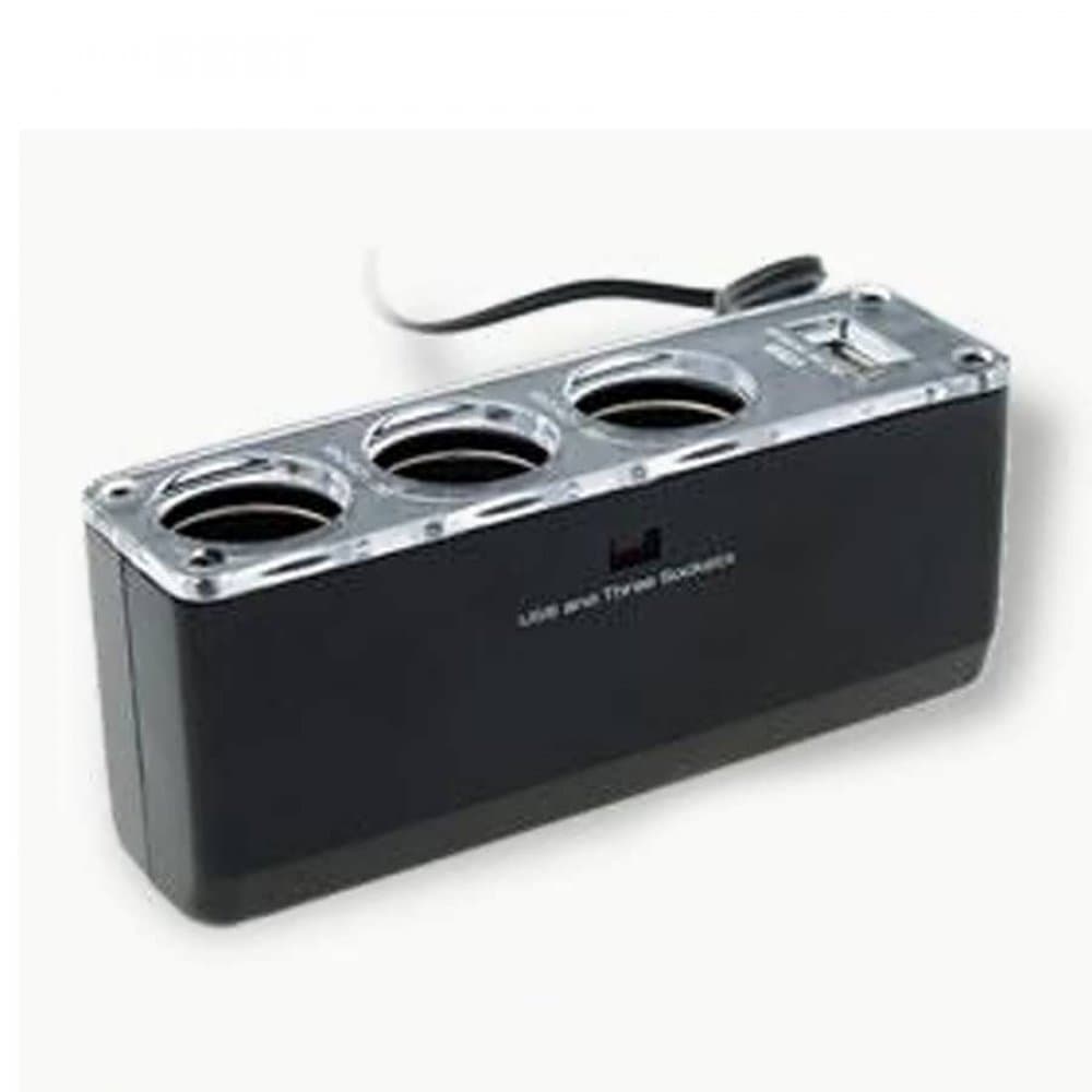 Adaptor Incarcator Auto - Triplu 1 x USB