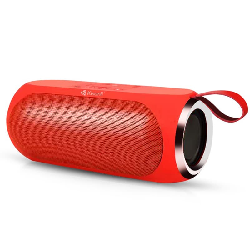 Boxa portabila Kisonli Q9s cu conectare prin Bluetooth - Rosu