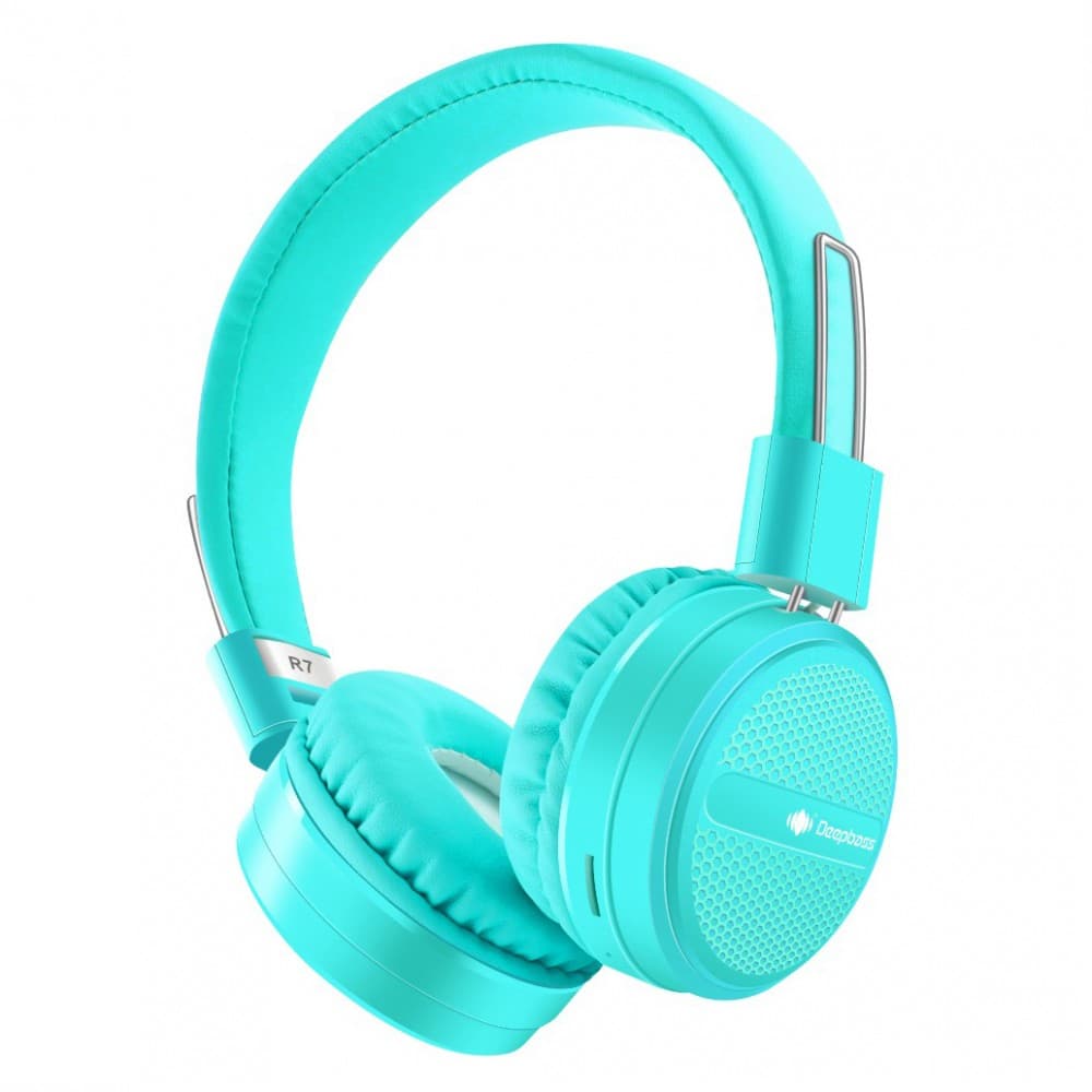 Casti On-Ear Wireless Stereo pliabile - Deepbass R7 Turcoaz