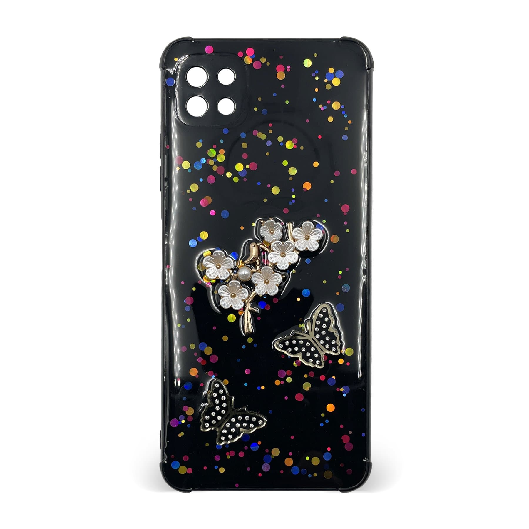 Husa spate pentru Samsung Galaxy A22 5G - Blossom Case Negru