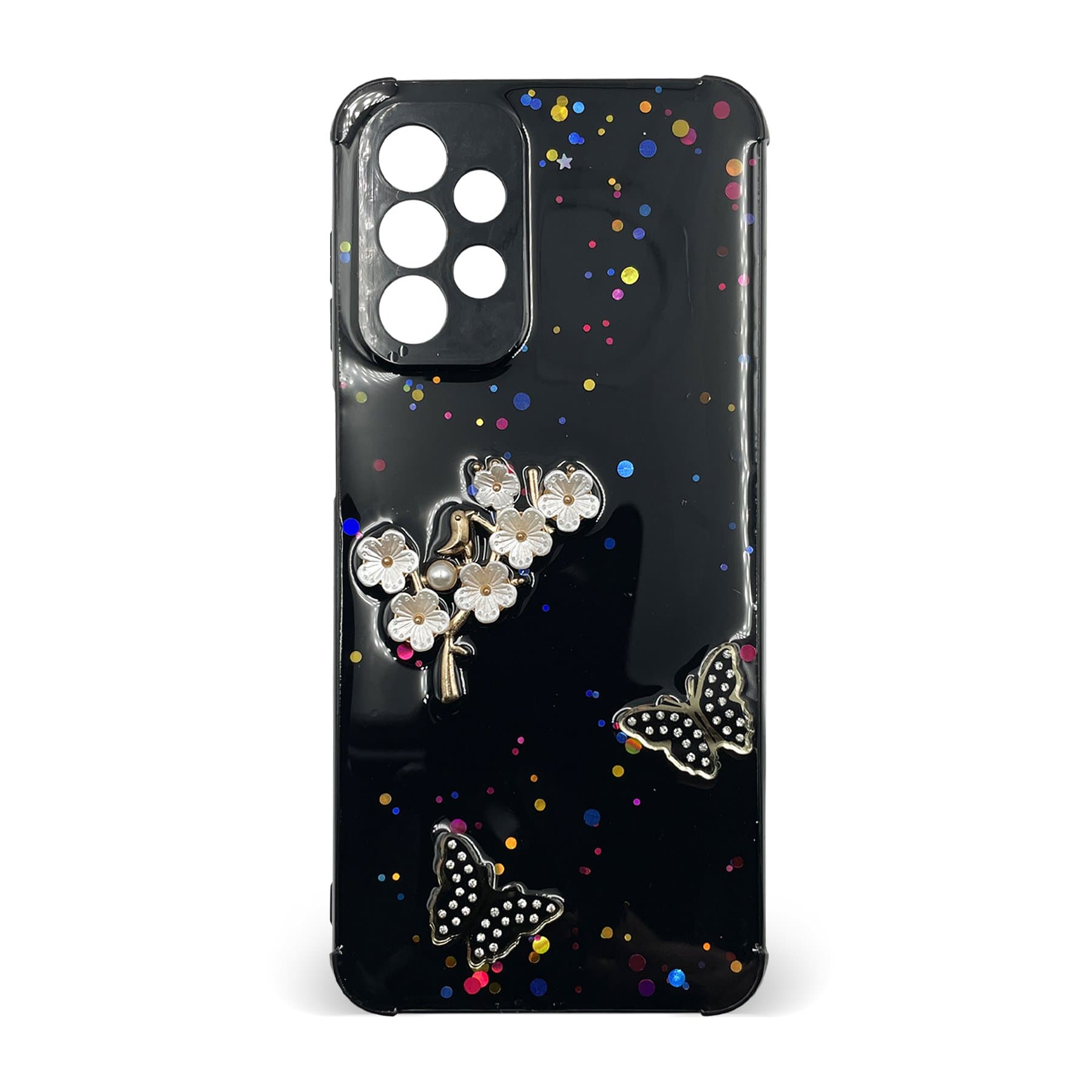 Husa spate pentru Samsung Galaxy A23 - Blossom Case Negru