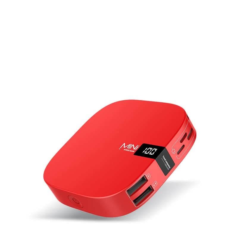 Baterie externa 10000mAh Mini Power cu Fast Charge - Rosu