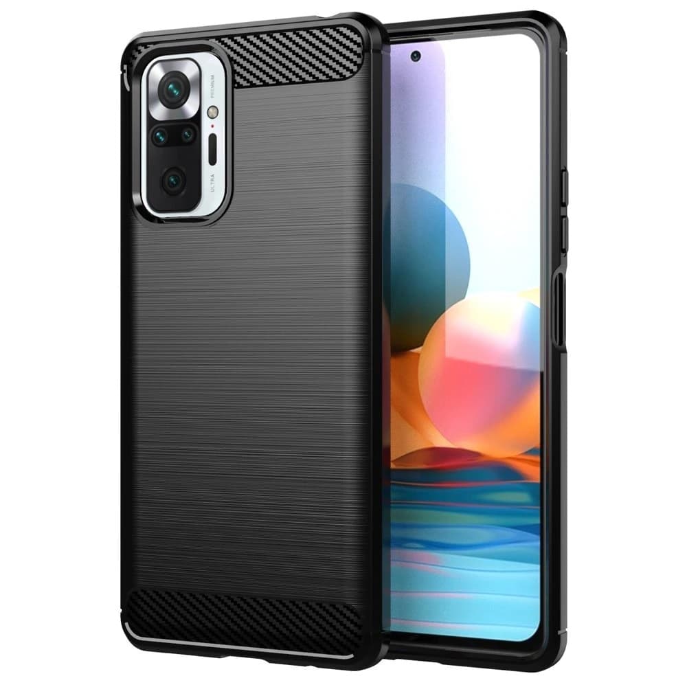 Husa spate pentru Xiaomi Redmi Note 10 Pro - Carbon TPU