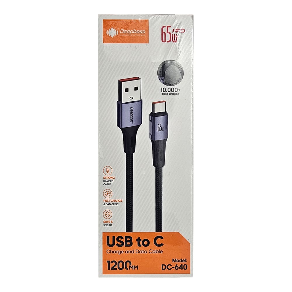 Cablu de date / incarcare rapida Deepbass DC-640 Type-C