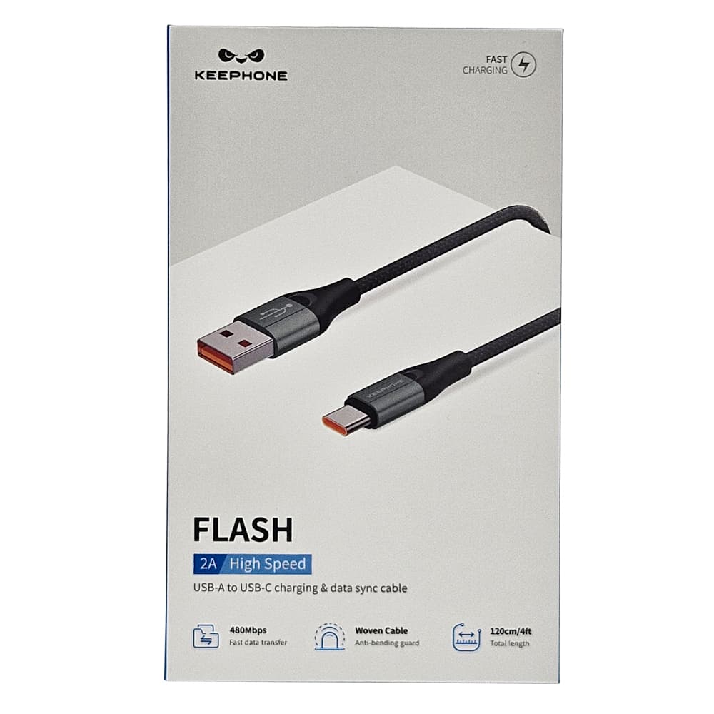Cablu de date / incarcare rapida Keephone Type-C - Negru