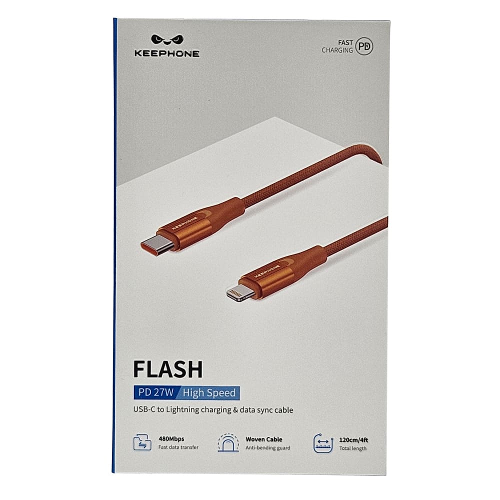 Cablu de date / incarcare rapida Keephone 27W Type-C to Lighting