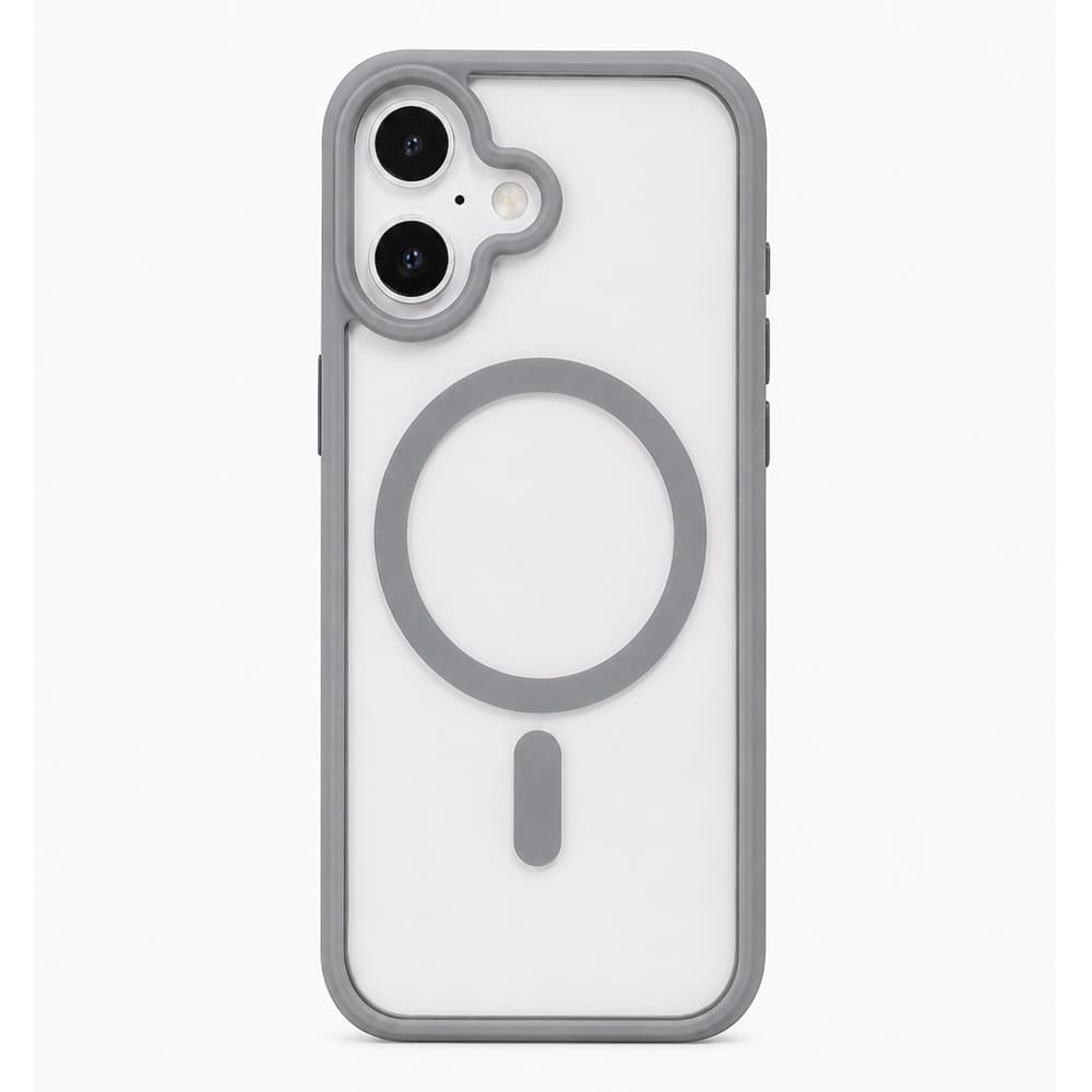 Husa spate pentru iPhone 17 Berlia Magsafe Color - Gri