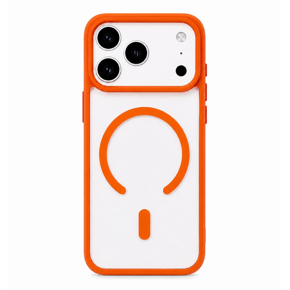 Husa spate pentru iPhone 17 Pro Berlia Magsafe Color - Portocaliu