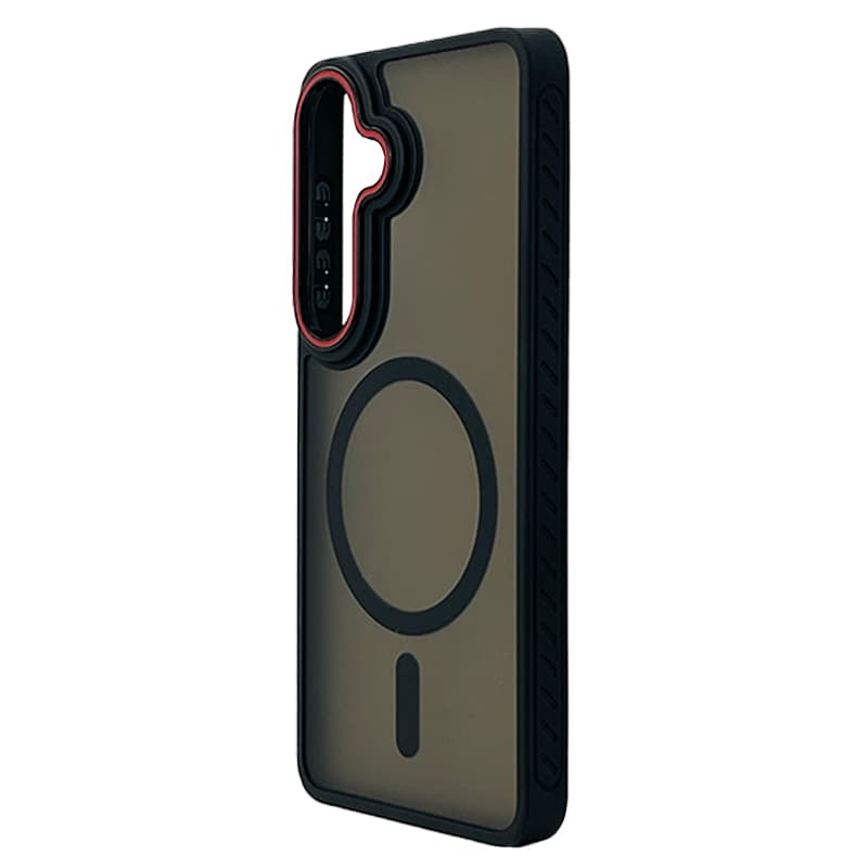 Husa spate pentru Samsung Galaxy S26 Matte Case Magsafe - Semitransparent/Black