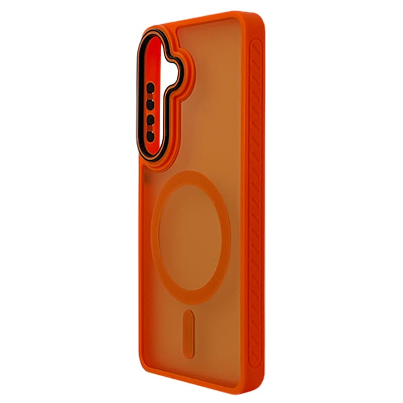 Husa spate pentru Samsung Galaxy S26 Matte Case Magsafe - Semitransparent/Orange