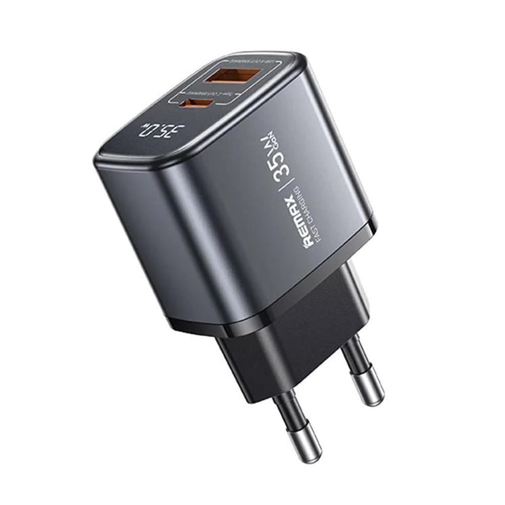 Incarcator Remax U2-AC 35W Type-C Plus USB-A - Negru