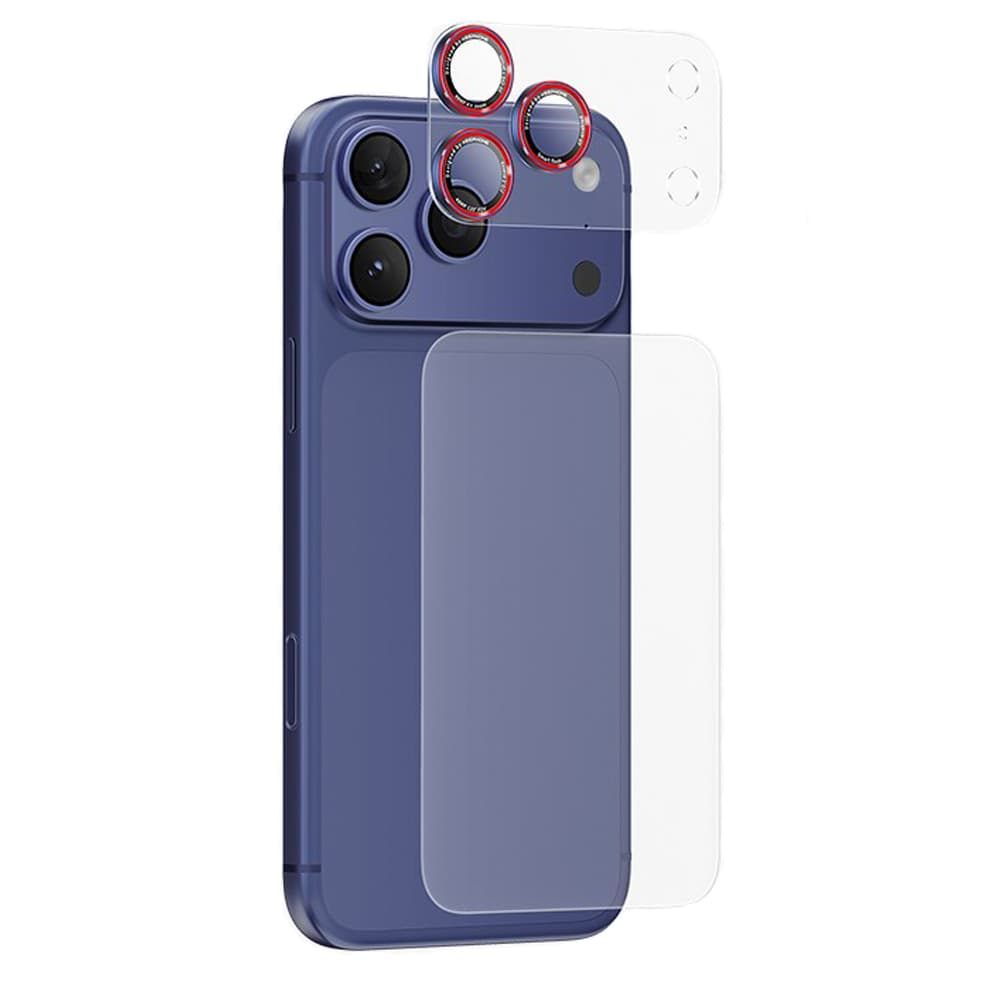 Protectie camera Keephone Aura pentru iPhone 17 Pro Max - Albastru