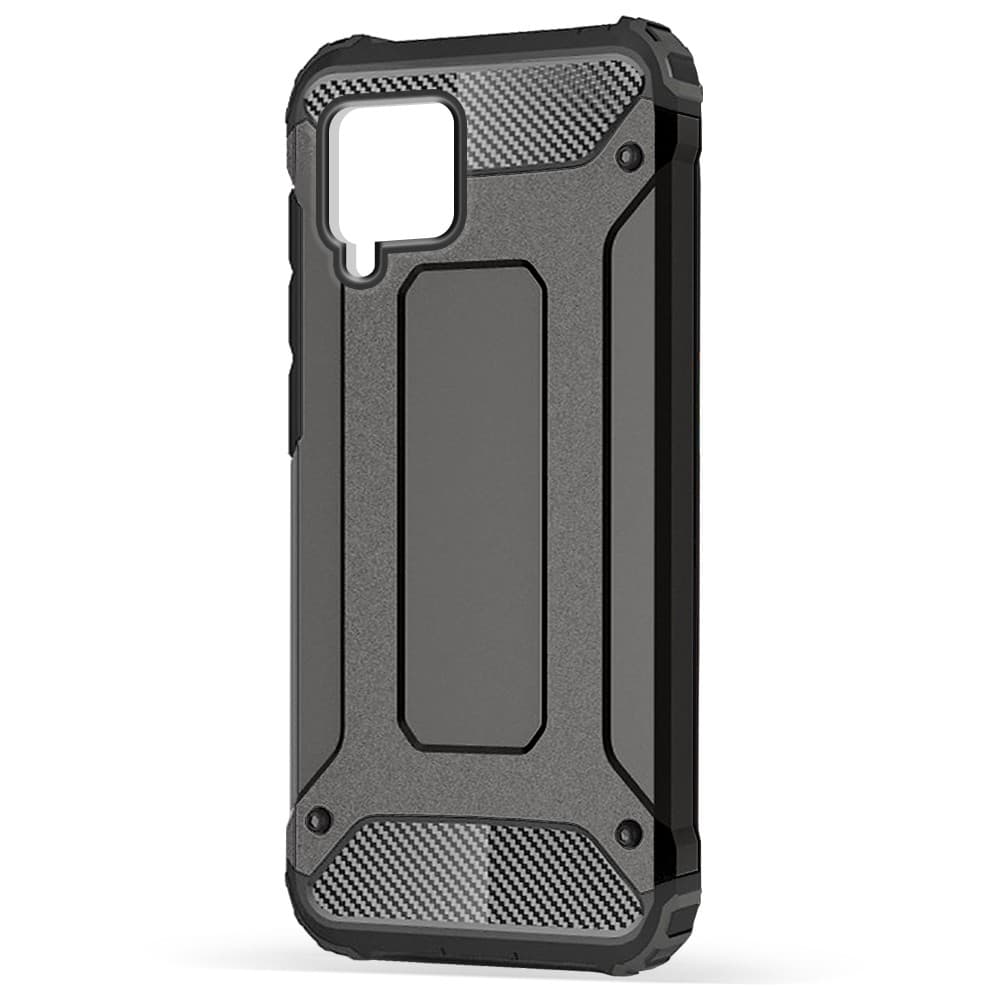 Husa spate pentru Samsung Galaxy A12 - Fortress - Negru