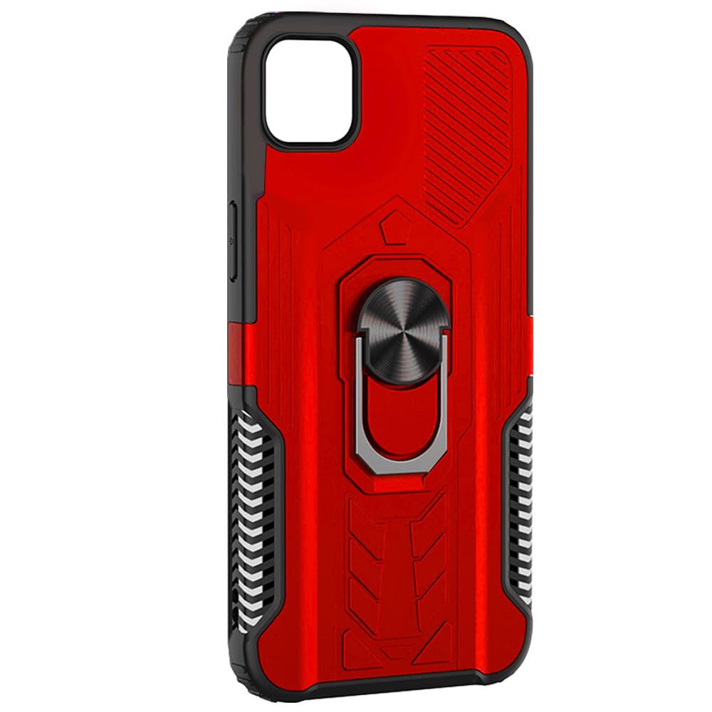 Husa spate pentru Samsung Galaxy A12 - RingGuard - Rosu