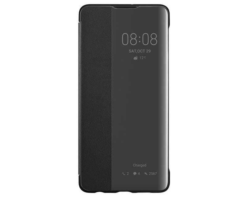 Husa pentru Huawei P30 - Smart View Flip Cover Negru Oglinda