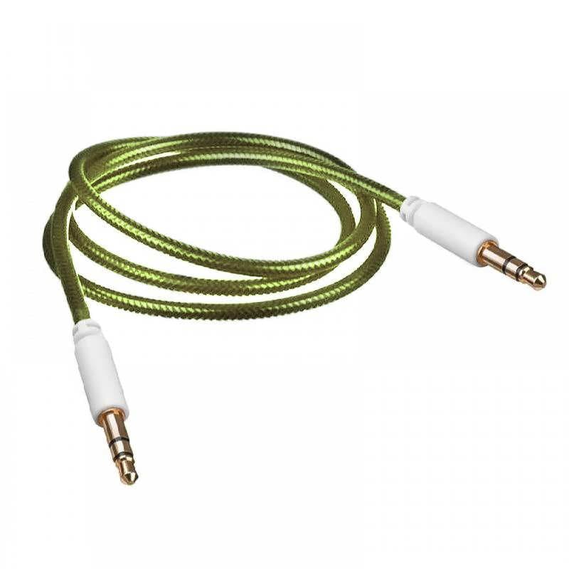Cablu audio lux snur nylon verde