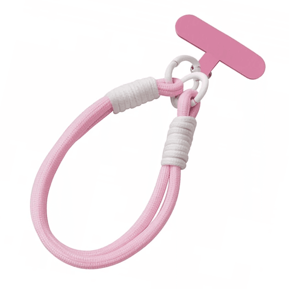 Snur universal pentru telefon, tip bratara – Roz