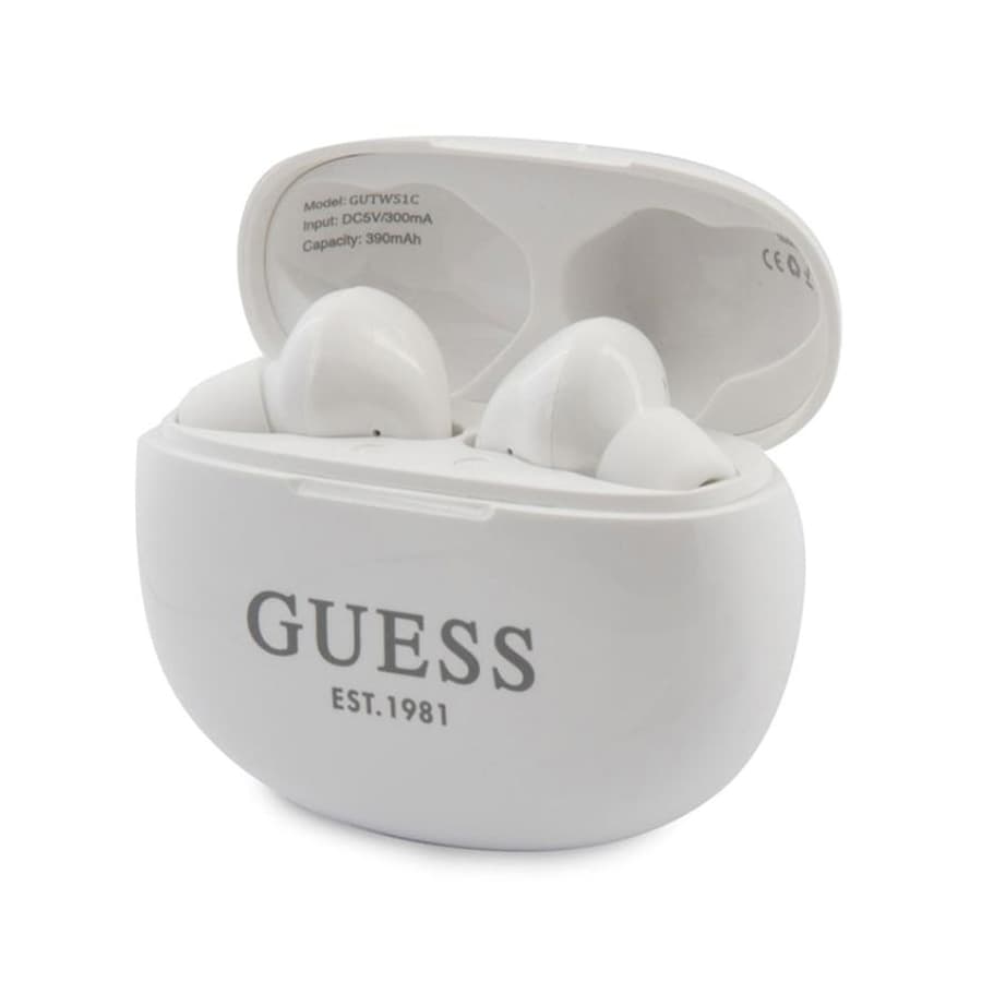 Casti wireless TW Guess Earbuds - Alb