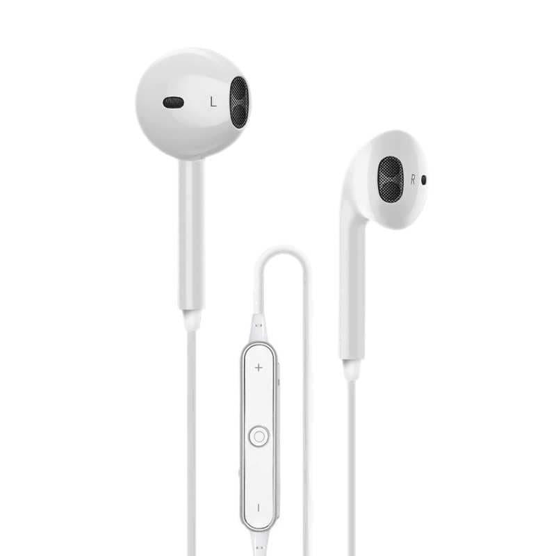 Casti In-Ear Wireless Handsfree pentru sport - Alb