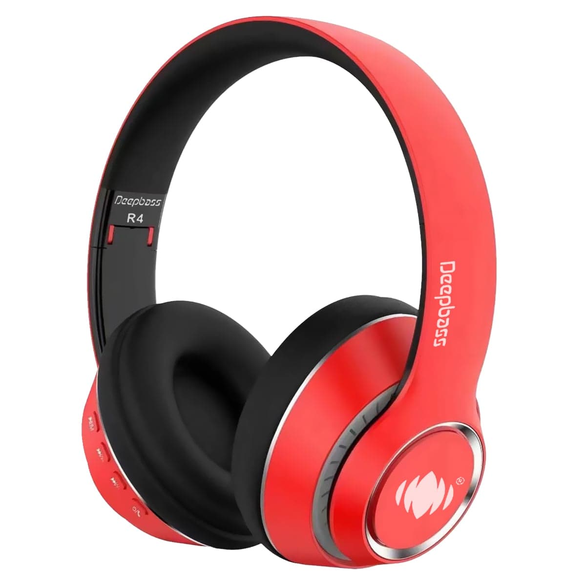 Casti On-Ear Wireless Deepbass R4- Rosu