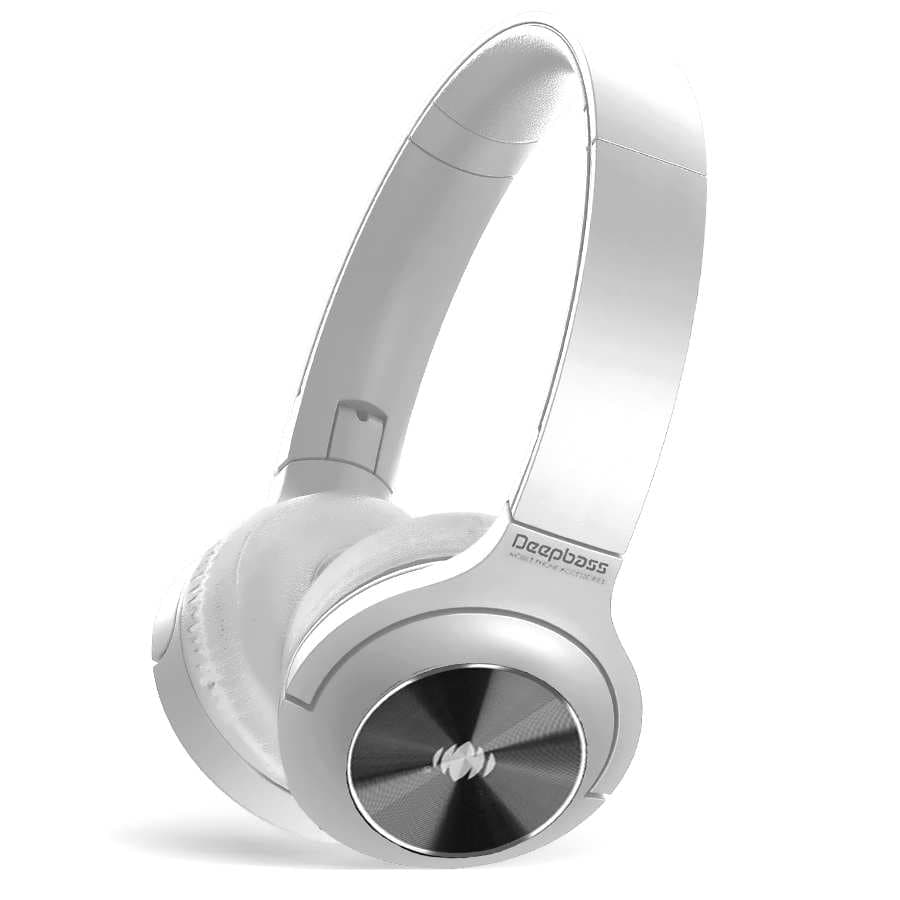 Casti On-Ear Wireless cu Bluetooth Deepbass DW26 - Alb