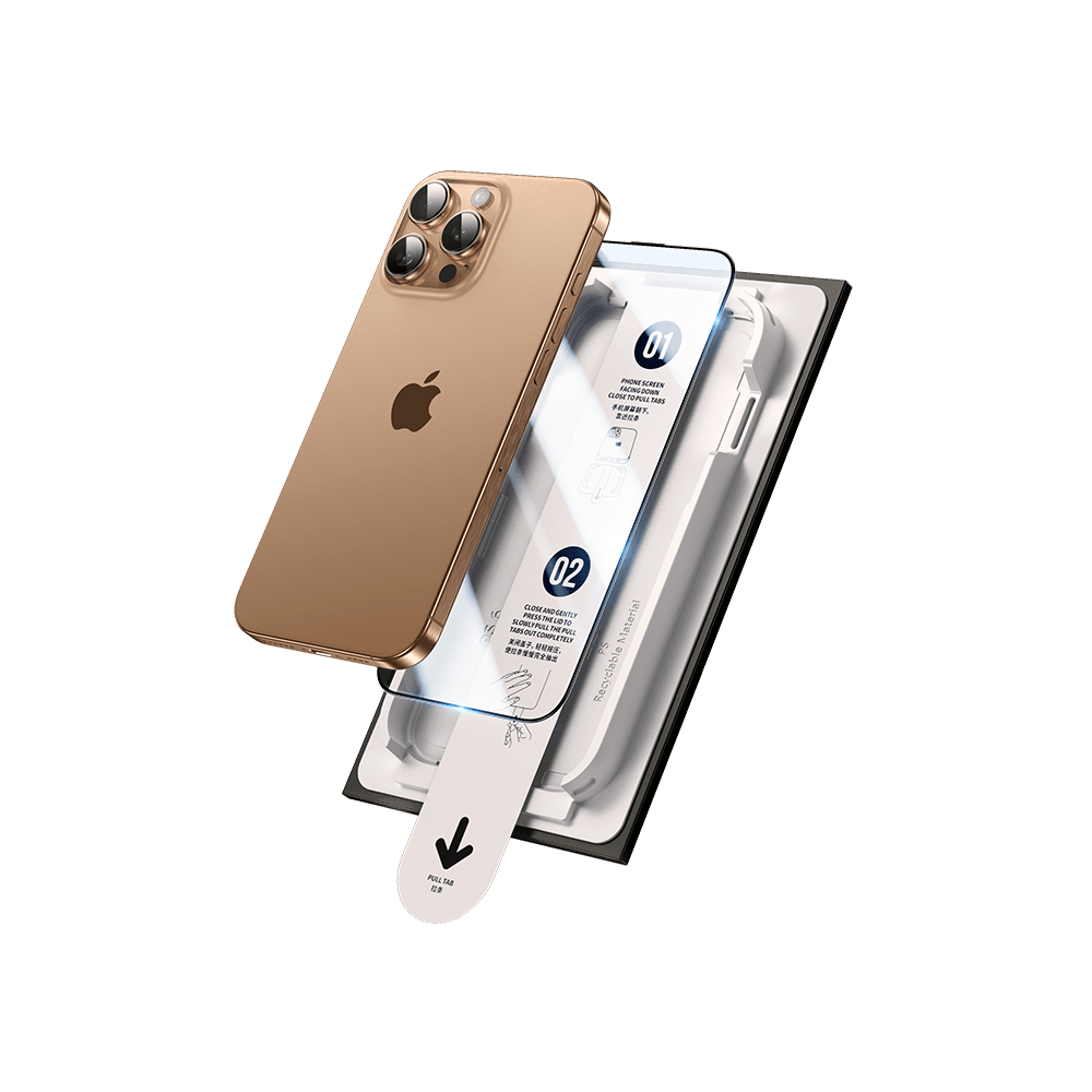 Folie sticla pentru iPhone 15 Remax Aplicator Full Screen