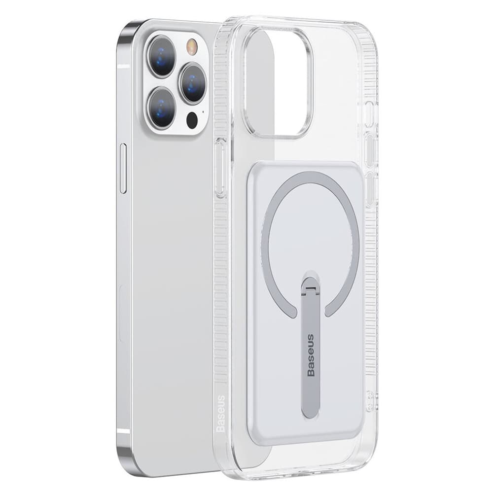 Husa spate pentru iPhone 13 Pro Baseus Magsafe cu Suport - Transparent