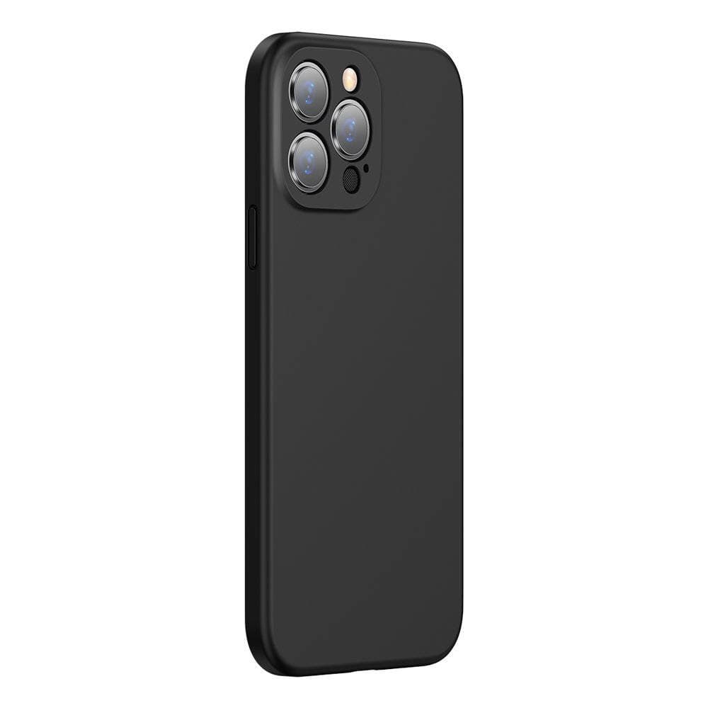Husa spate pentru iPhone 13 Pro Max Baseus Liquid Silica Gel - Negru