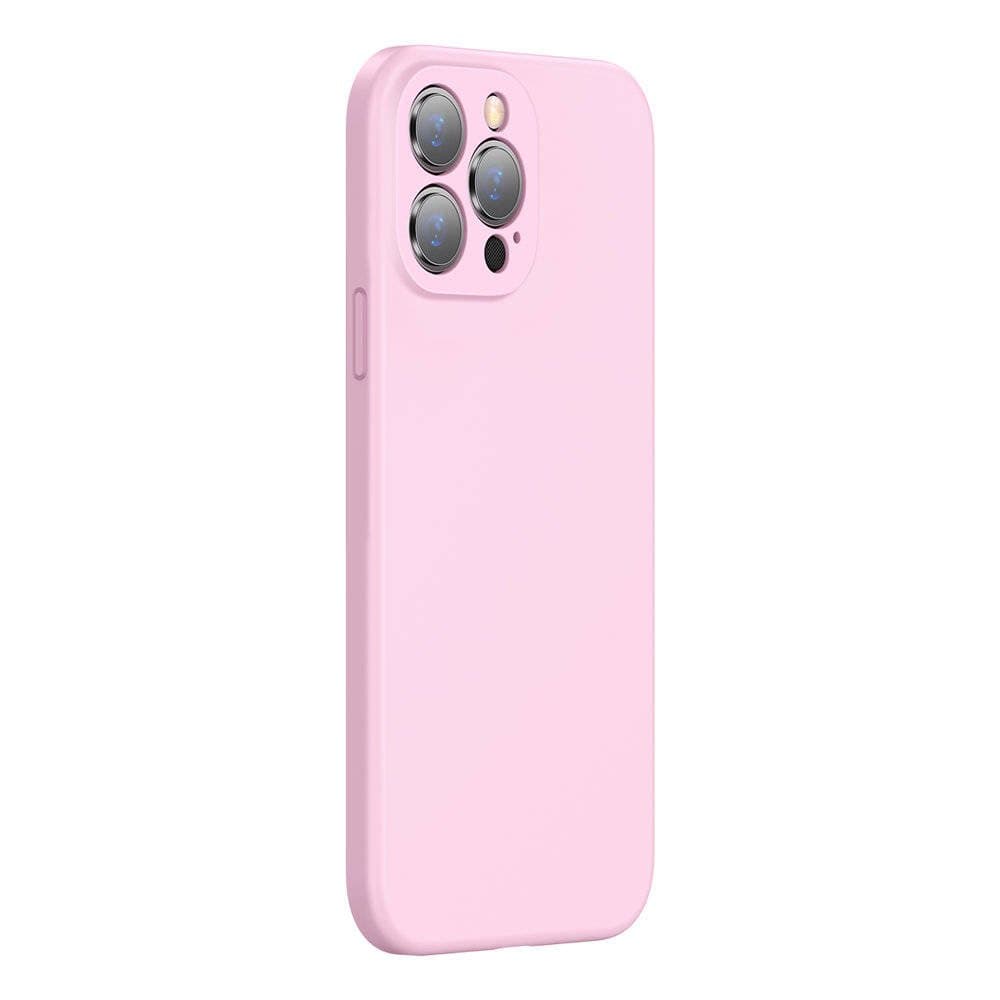 Husa spate pentru iPhone 13 Pro Baseus Liquid Silica Gel - Roz
