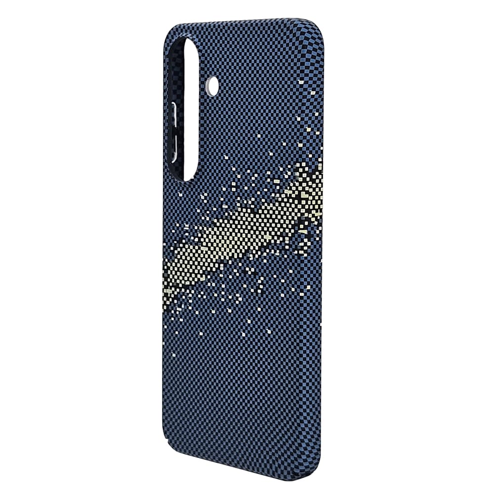Husa spate pentru Samsung Galaxy S25 Berlia Fiber Magsafe - Albastru