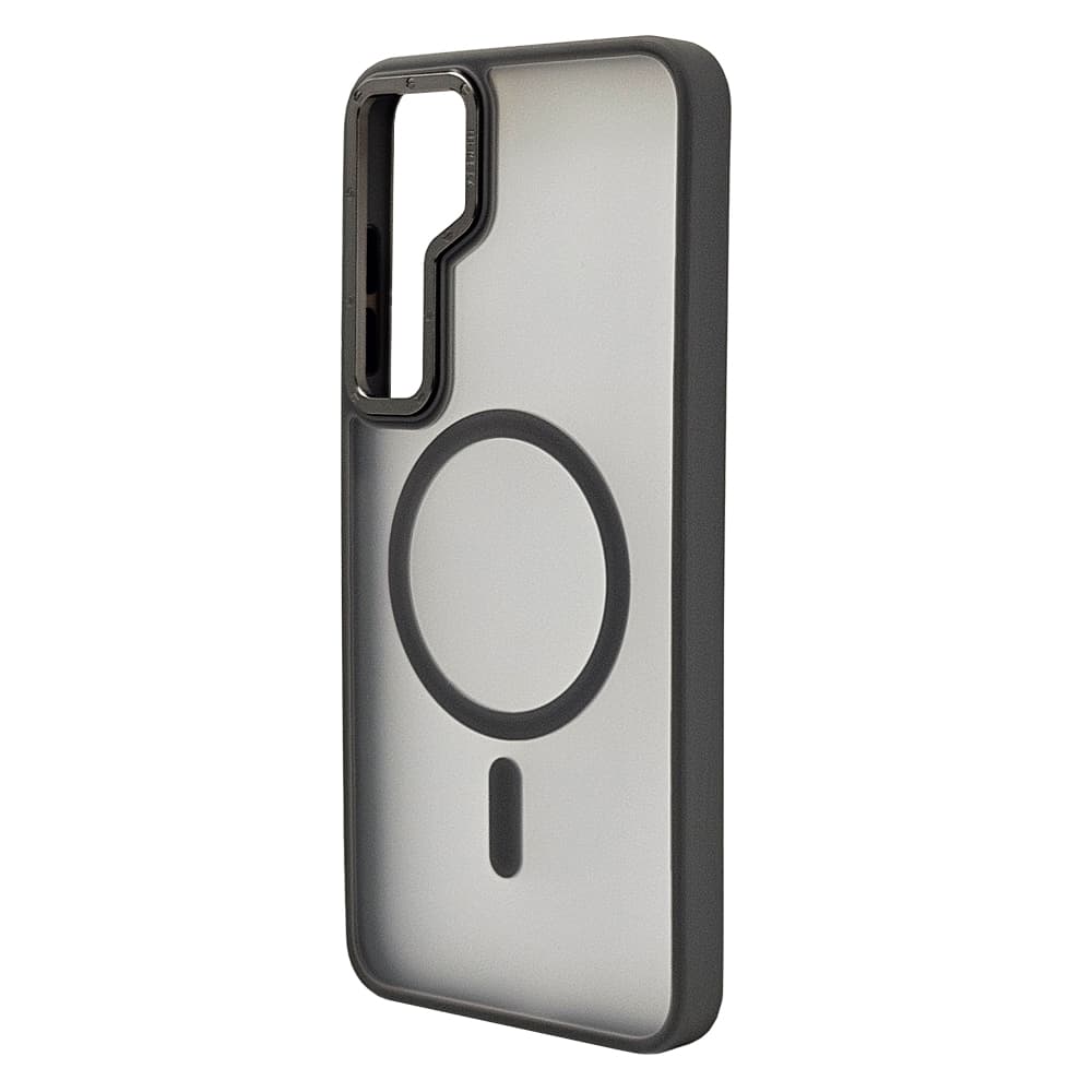 Husa spate pentru Samsung Galaxy S25 Plus Berlia Matte Magsafe - Semitransparent/Gri