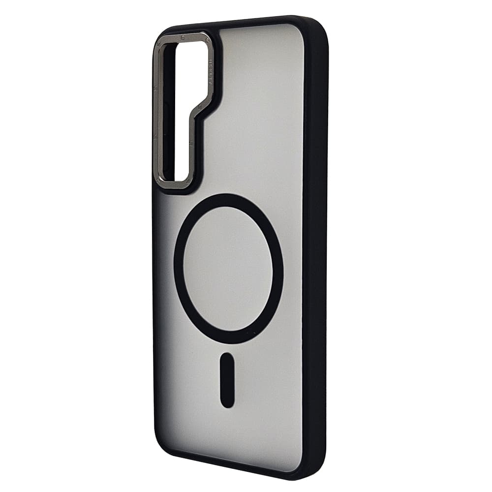 Husa spate pentru Samsung Galaxy S25 Plus Berlia Matte Magsafe - Semitransparent/Negru