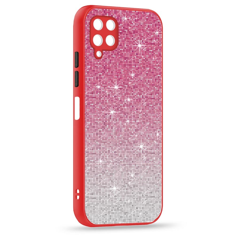 Husa spate pentru Huawei P40 Lite - Glam Case Rosu / Negru