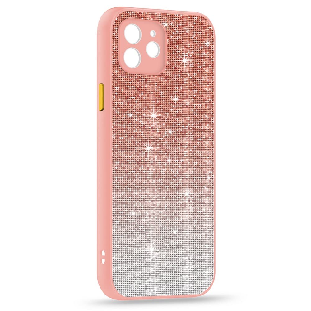 Husa spate pentru iPhone 11 - Glam Case Corai / Galben