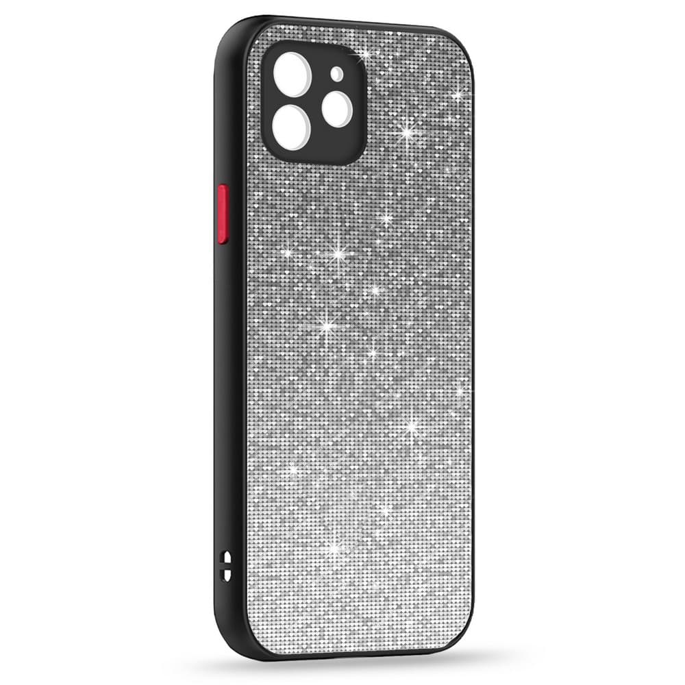 Husa spate pentru iPhone 11 - Glam Case Negru / Rosu