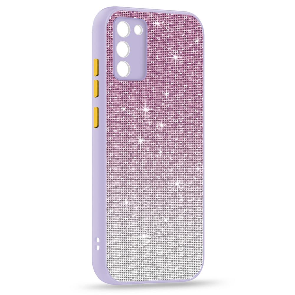 Husa spate pentru Samsung Galaxy A02s - Glam Case Mov / Galben