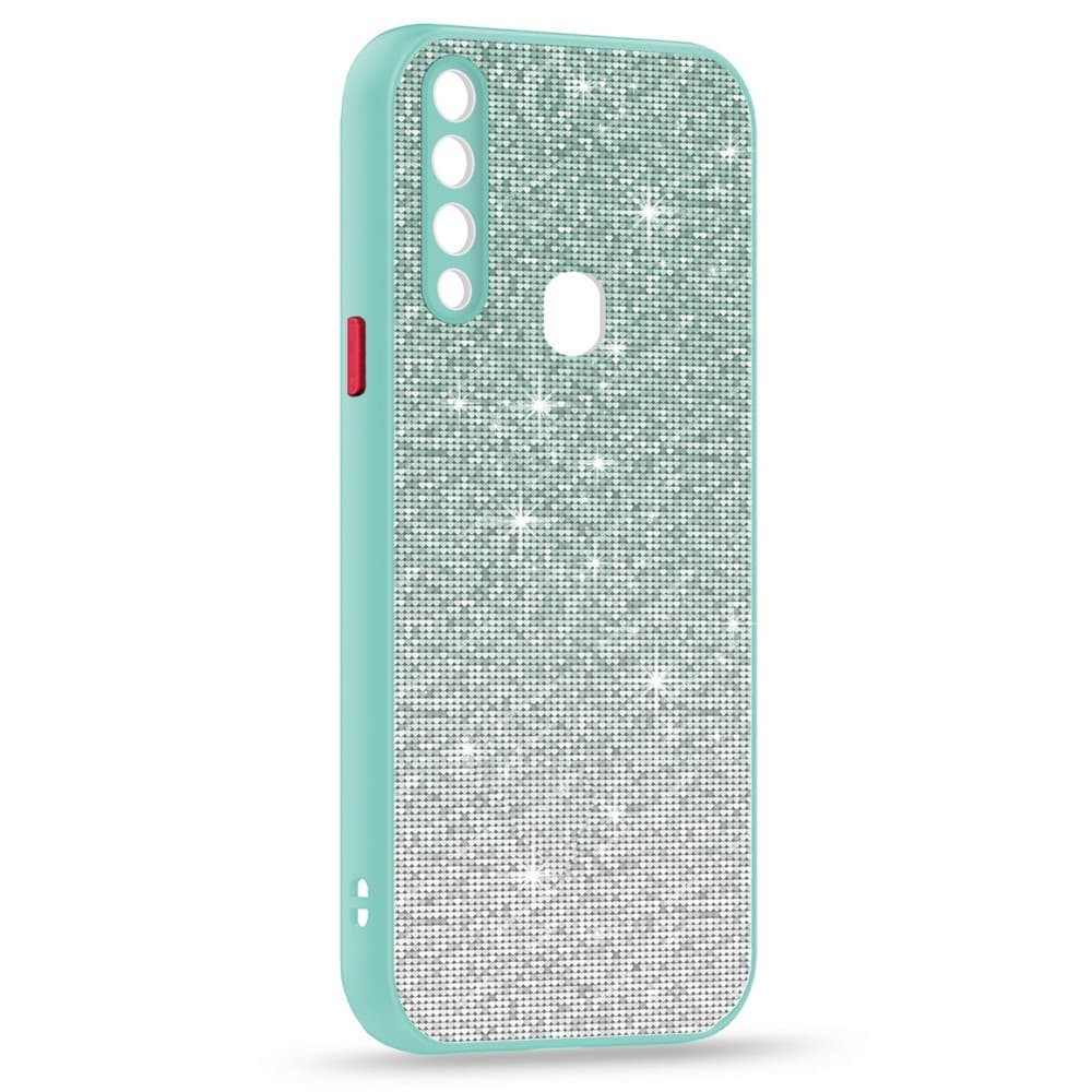 Husa spate pentru Samsung Galaxy A20s - Glam Case Turcoaz / Rosu