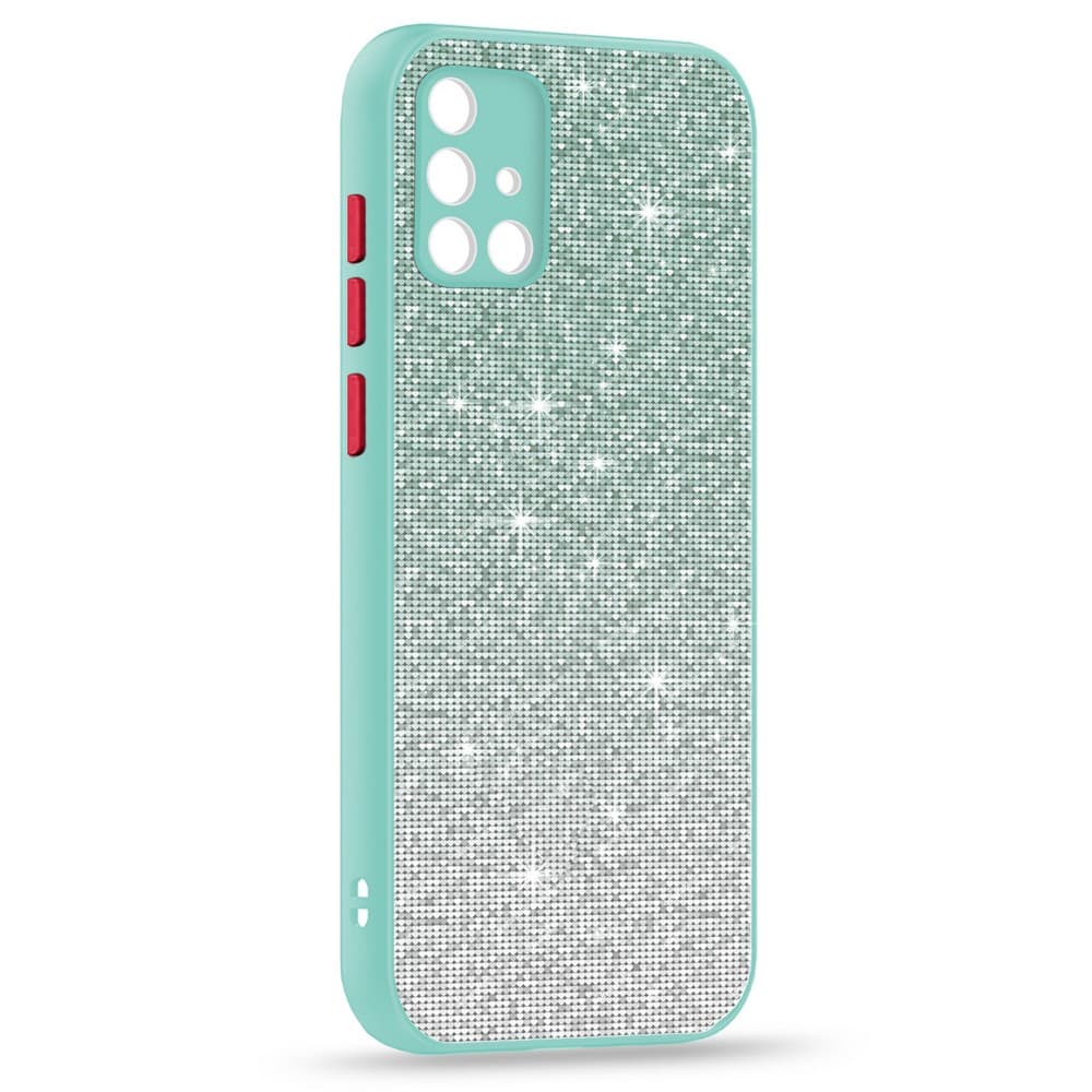 Husa spate pentru Samsung Galaxy A51 - Glam Case Turcoaz / Rosu