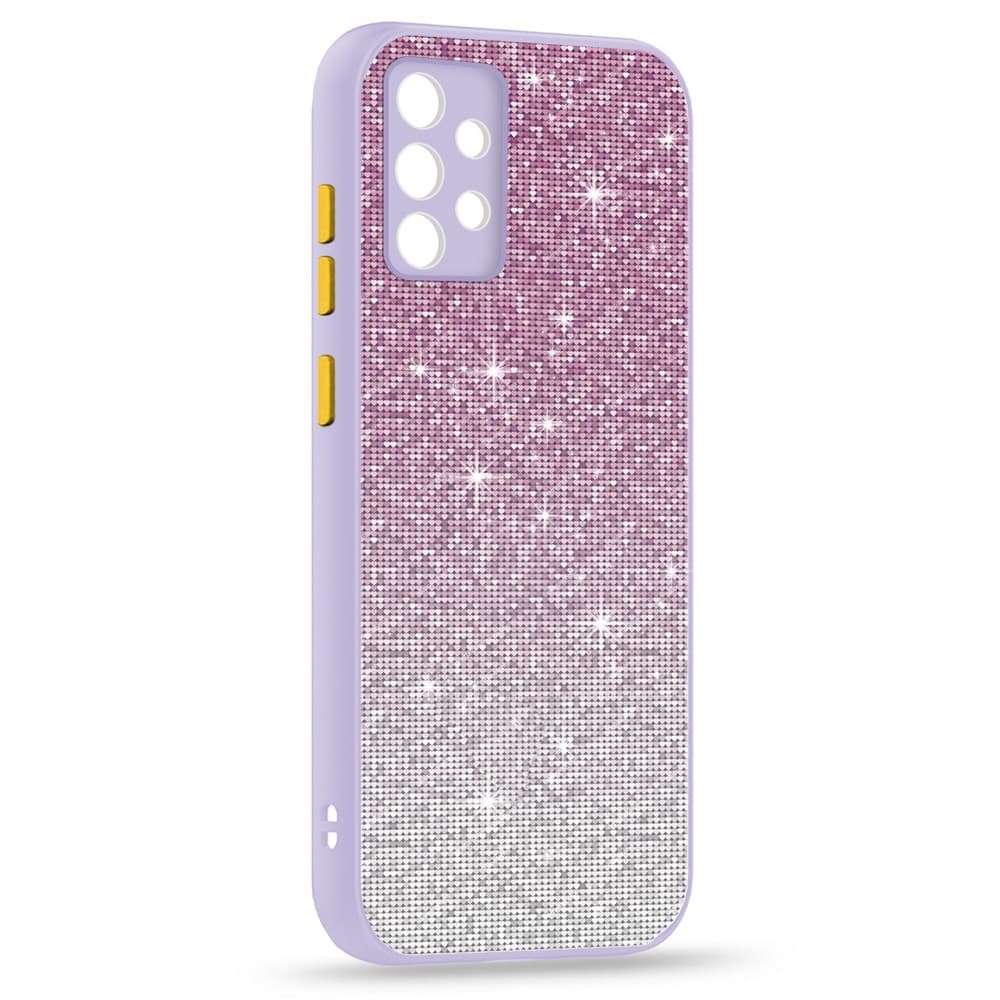 Husa spate pentru Samsung Galaxy A72 - Glam Case Mov / Galben
