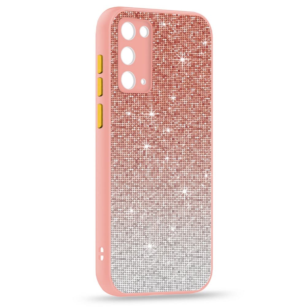 Husa spate pentru Samsung Galaxy S20 FE - Glam Case Corai / Galben