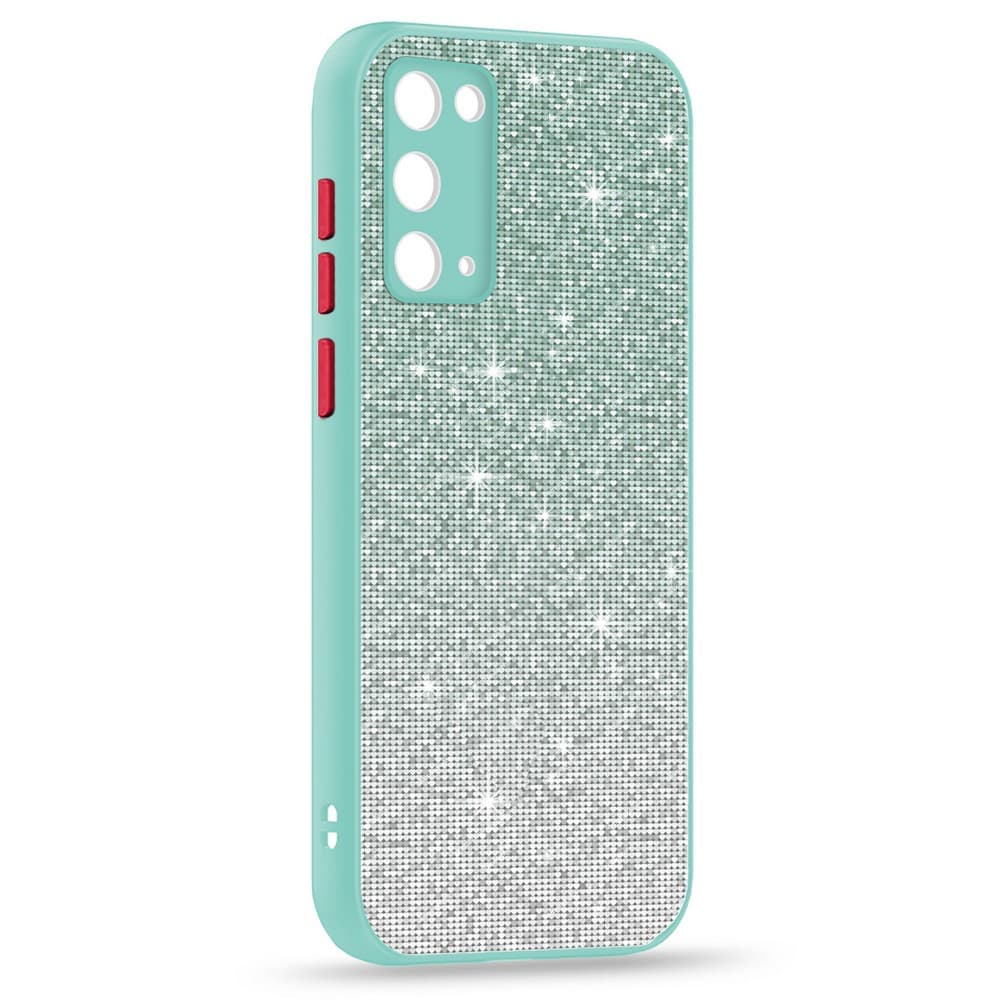 Husa spate pentru Samsung Galaxy S20 FE - Glam Case Turcoaz / Rosu